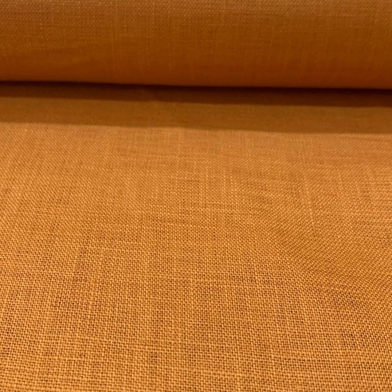 Tecido Linho Puro Liso Damasco • Conexão Tecidos