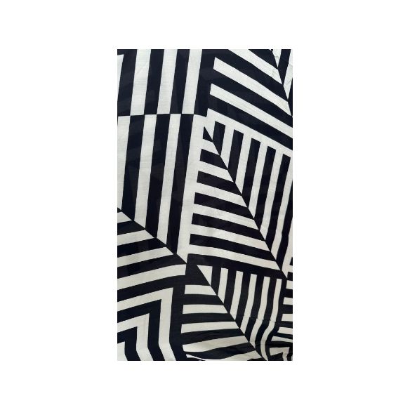 Tecido Viscose Com Seda Estampada P&B • Conexão Tecidos