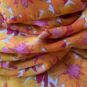 Tecido Viscose Com Seda Estampada Realist • Conexão Tecidos