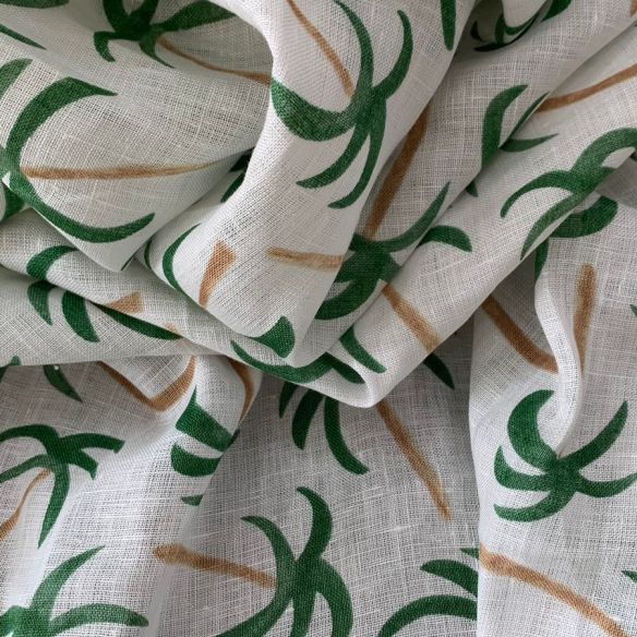 TECIDO CAMBRAIA DE LINHO PURO COQUEIROS • Conexão Tecidos TECIDO CAMBRAIA DE LINHO PURO COQUEIROS • Conexão Tecidos