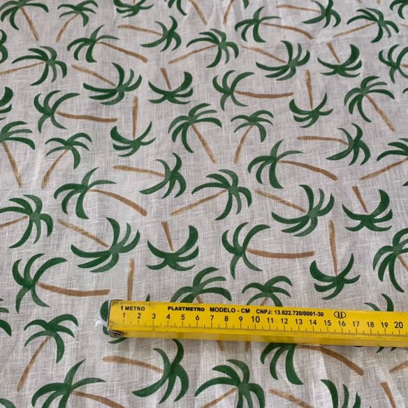 TECIDO CAMBRAIA DE LINHO PURO COQUEIROS • Conexão Tecidos TECIDO CAMBRAIA DE LINHO PURO COQUEIROS • Conexão Tecidos