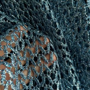 RENDA GUIPUIR AZUL GLITTER • Conexão Tecidos 2