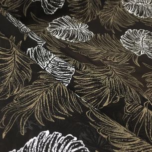 MUSSELINA SEDA PURA FOLHAGEM • Conexão Tecidos