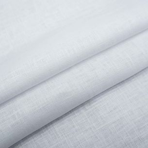 Tecido Linho Puro Liso Branco • Conexão Tecidos