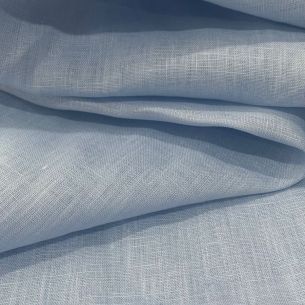 TECIDO CAMBRAIA DE LINHO PURO AZUL IN THE SKY • Conexão Tecidos