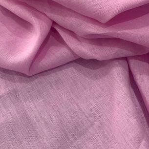 TECIDO CAMBRAIA DE LINHO PURO ROSA LINDA • Conexão Tecidos 2