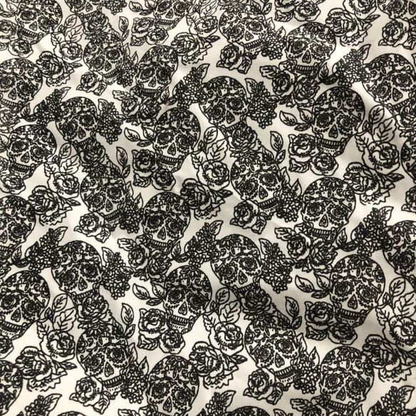 TECIDO TRICOLINE CAVEIRA MEXICANA (MÁSCARA) • Conexão Tecidos