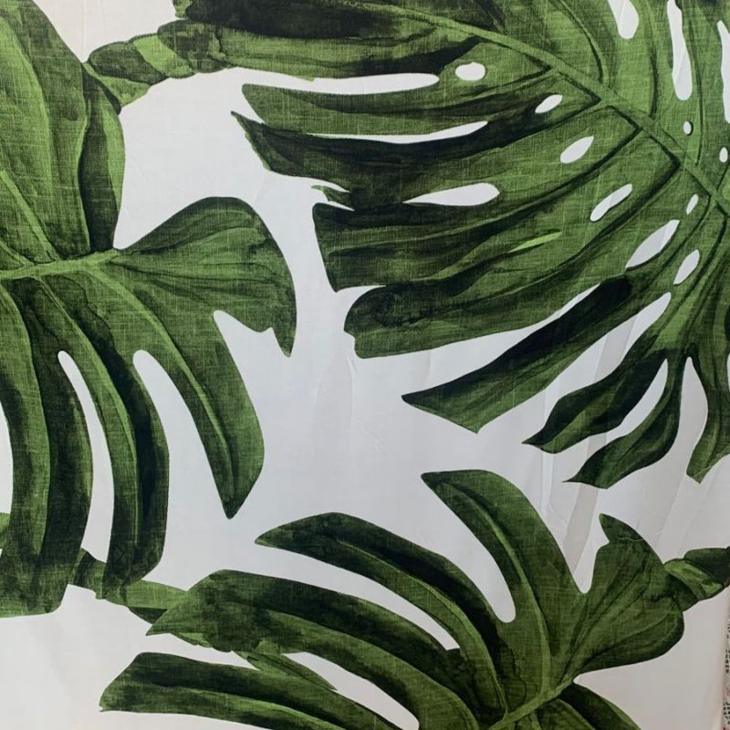 Tecido Viscose Maxi Estampa Costela De Adão • Conexão Tecidos