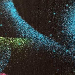 MALHA CANELADA ESTAMPADA COSMOS • Conexão Tecidos