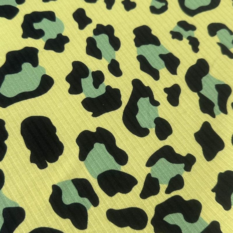 Tecido Malha Canelada Estampada Animal Colors • Conexão Tecidos