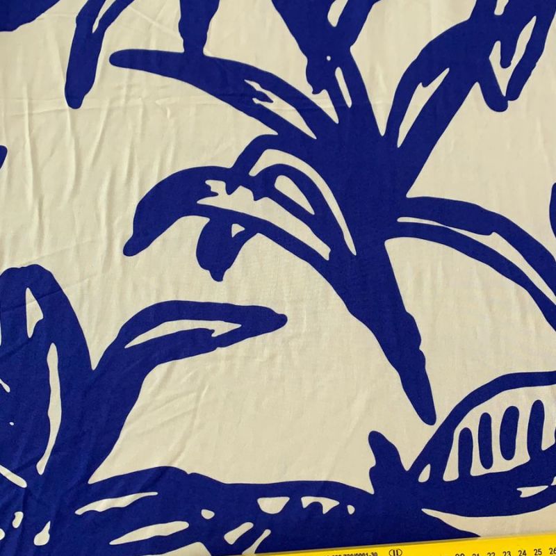 Tecido Viscose Floral Blue • Conexão Tecidos