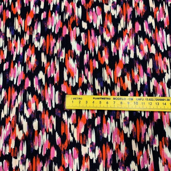 MALHA CANELADA ESTAMPADA XV • Conexão Tecidos