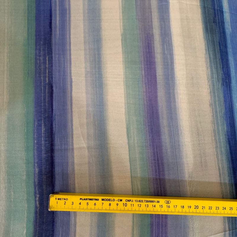 MUSSELINE DE VISCOSE BLUE COLORS • Conexão Tecidos