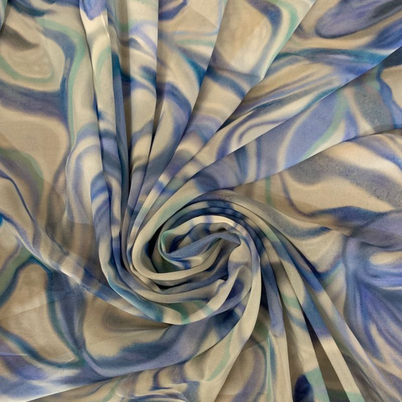 Tecido Musseline De Viscose Estampada Marmore Colors • Conexão Tecidos