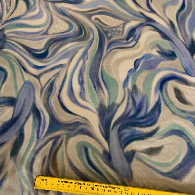 Tecido Musseline De Viscose Estampada Marmore Colors • Conexão Tecidos
