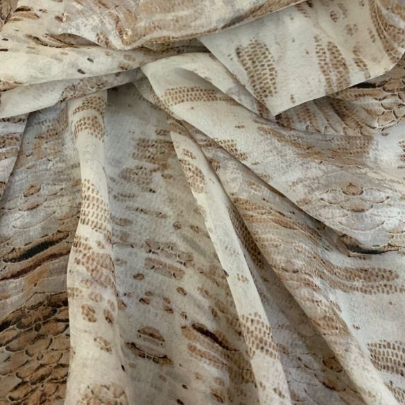 Tecido Musseline De Viscose Estampada Animal Print • Conexão Tecidos