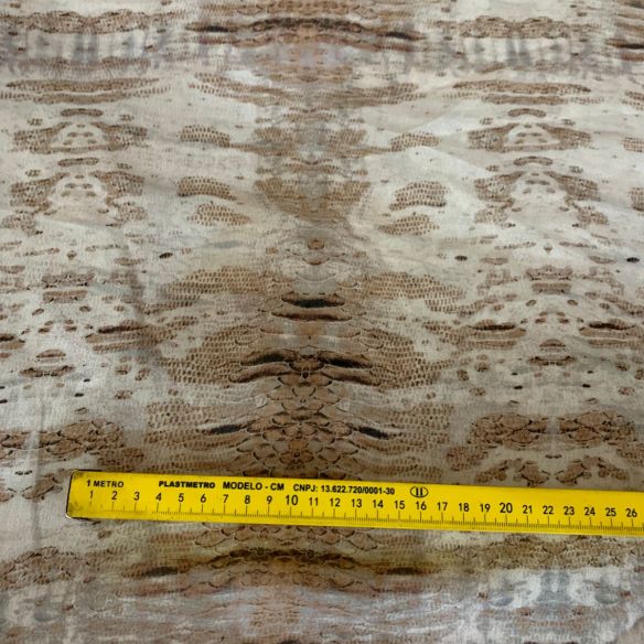 Tecido Musseline De Viscose Estampada Animal Print • Conexão Tecidos