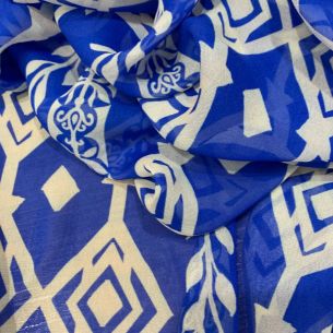 Tecido Musseline De Viscose Geométrica • Conexão Tecidos 2