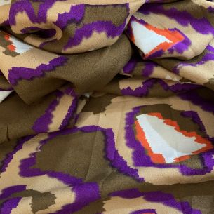 Tecido Crepe De Viscose Estampado African • Conexão Tecidos