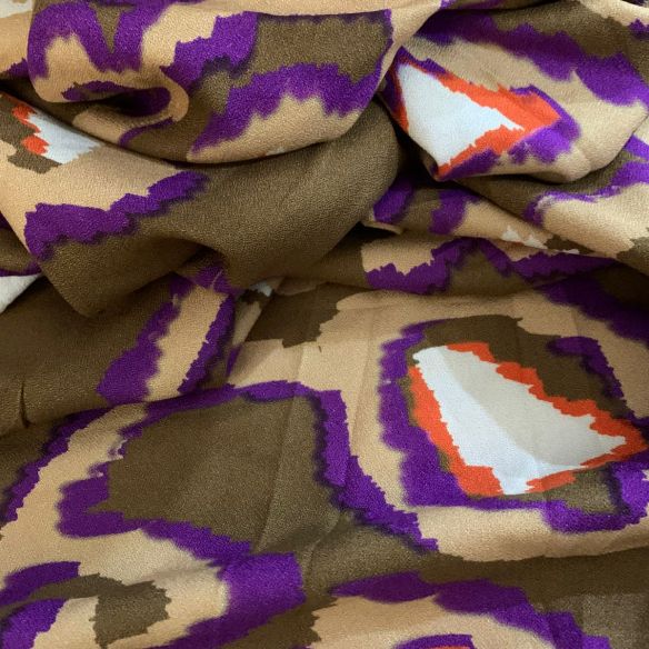 Tecido Crepe De Viscose Estampado African • Conexão Tecidos