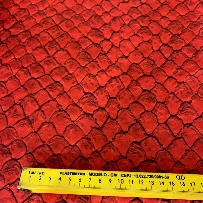 Tecido Viscose Estampada Acetinada Premium Red • Conexão Tecidos