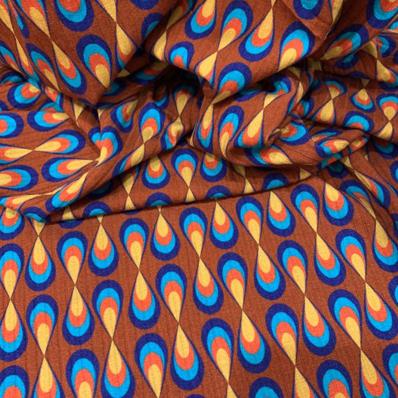 MALHA CANELADA ESTAMPADA XX • Conexão Tecidos