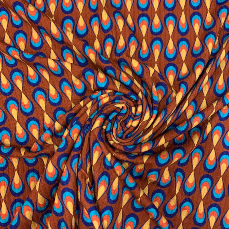 MALHA CANELADA ESTAMPADA XX • Conexão Tecidos