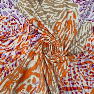 MALHA CANELADA ESTAMPADA XXI • Conexão Tecidos