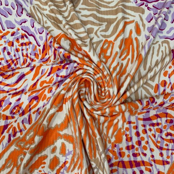 MALHA CANELADA ESTAMPADA XXI • Conexão Tecidos