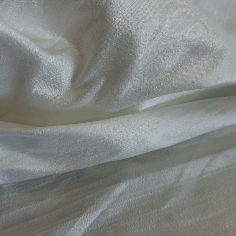 SHANTUNG DE SEDA PURA BRANCO OFF.
