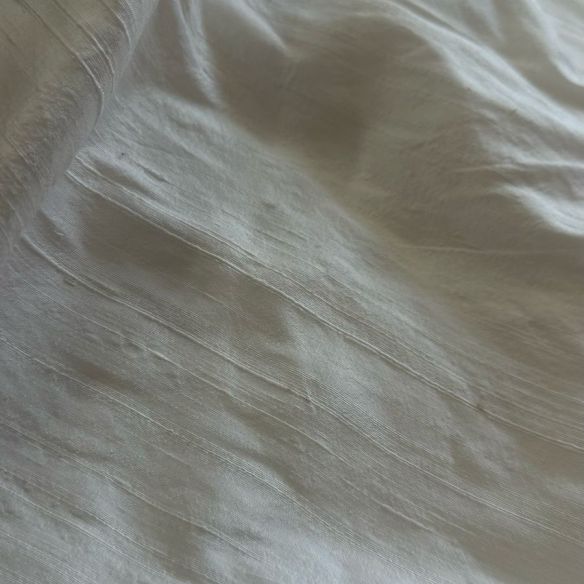 Tecido Shantung De Seda Pura Branco Off White • Conexão Tecidos
