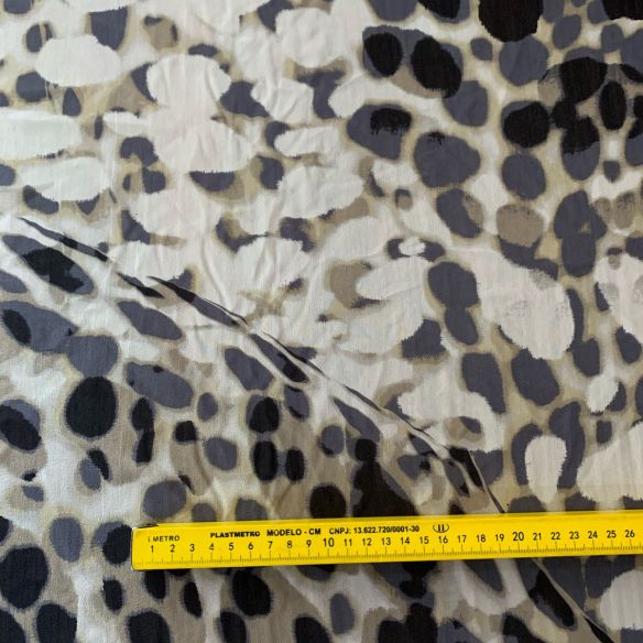 MUSSELINA DE SEDA ANIMAL PRINT V • Conexão Tecidos
