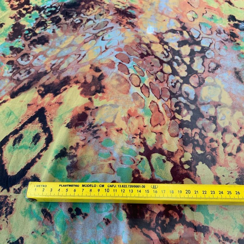 Tecido Musseline De Seda Estampada Mml • Conexão Tecidos