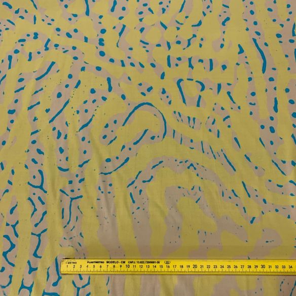 TECIDO CREPE DE CHINE YELLOW ART • Conexão Tecidos TECIDO CREPE DE CHINE YELLOW ART • Conexão Tecidos