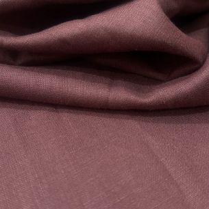 TECIDO LINHO PURO MARROM CHOCOLATE • Conexão Tecidos