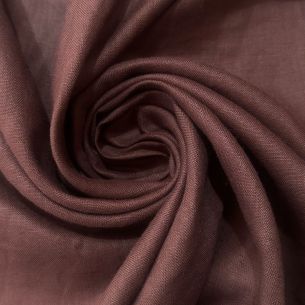 Tecido Linho Puro Liso Marrom Chocolate • Conexão Tecidos 2