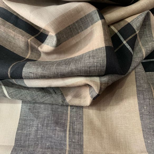 TECIDO LINHO PURO XADREZ • Conexão Tecidos