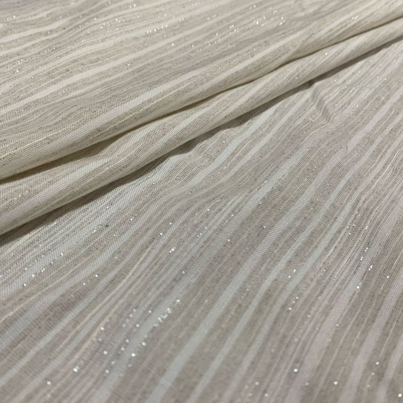 Tecido Linho Misto Listrado Natural One • Conexão Tecidos