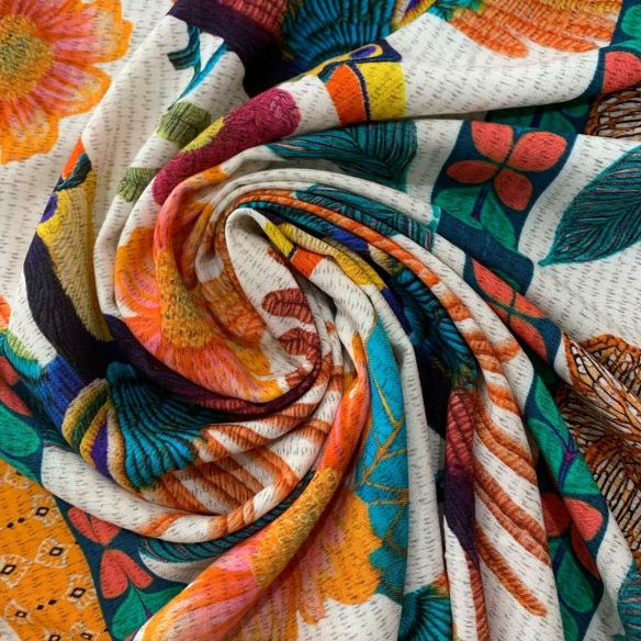 TECIDO VISCOSE ESTAMPA EXCLUSIVA FMR2 • Conexão Tecidos