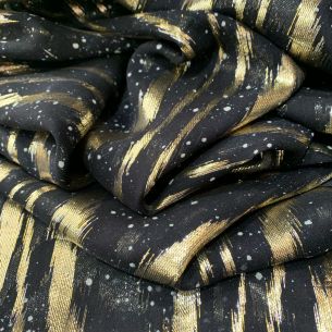 MUSSELINA DE SEDA COM FOIL • Conexão Tecidos