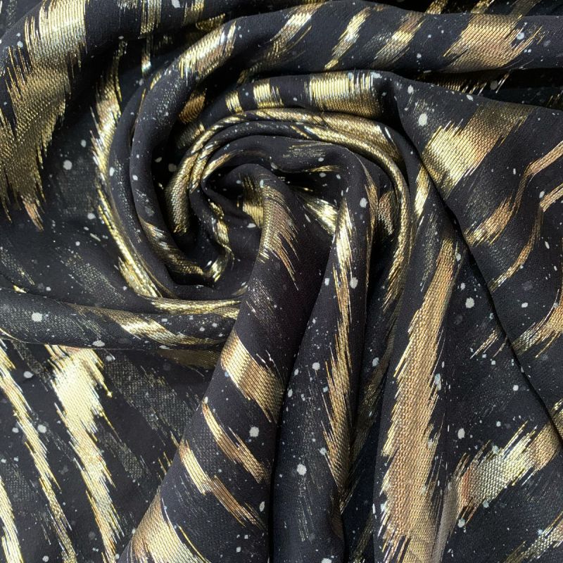 Tecido Musselina De Seda Com Foil • Conexão Tecidos