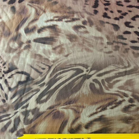 CHIFOM DE SEDA ESTAMPADO EST LEOPARDO • Conexão Tecidos CHIFOM DE SEDA ESTAMPADO EST LEOPARDO • Conexão Tecidos