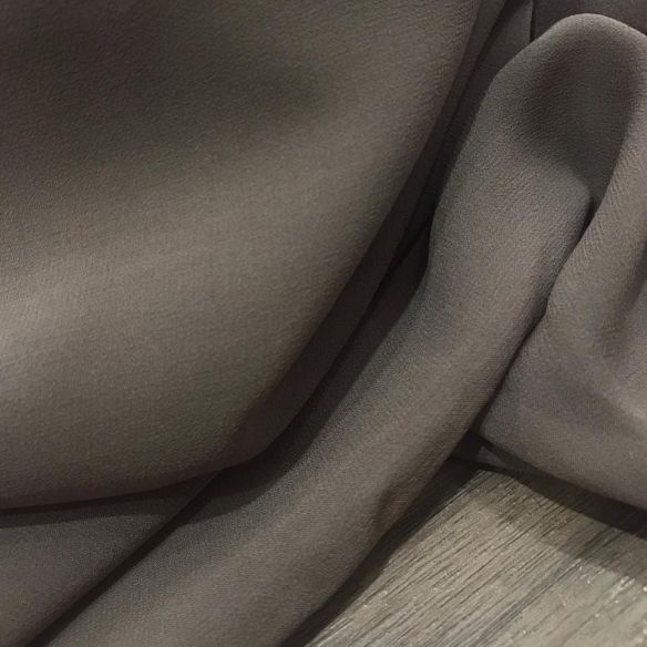 Tecido Musseline De Seda Lisa Amendoado • Conexão Tecidos