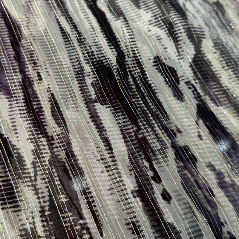 CHIFFON DE SEDA COM FOIL MARMO • Conexão Tecidos