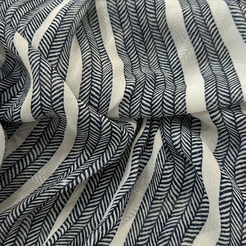 TECIDO GEORGETE DE SEDA PURA MNK • Conexão Tecidos