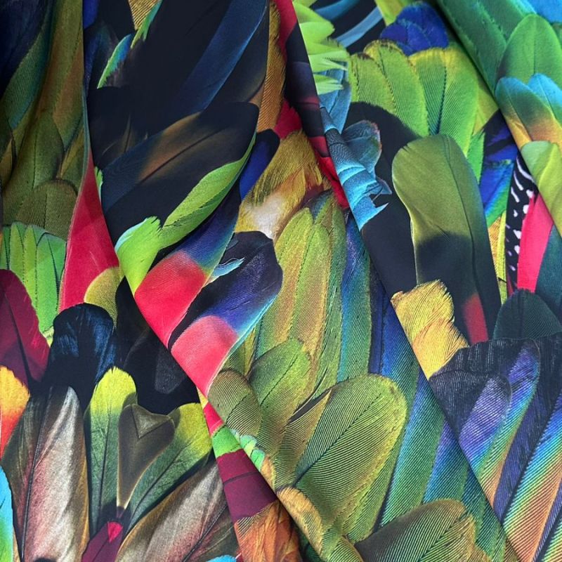 Tecido Cetim Toque De Seda Estampa Exclusiva • Conexão Tecidos