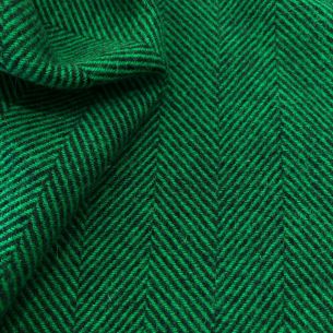 TECIDO LÃ PURA ESPINHA DE PEIXE VERDE • Conexão Tecidos