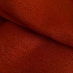 Tecido Linho Puro Liso Laranja Fogo • Conexão Tecidos 2