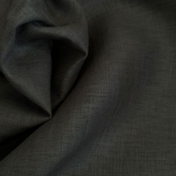 TECIDO LINHO PURO CINZA ESPARTANO. 