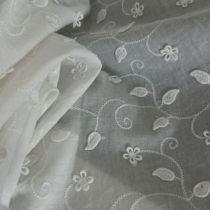 Tecido Lese De Algodão Off White Vitoria 3d • Conexão Tecidos 2